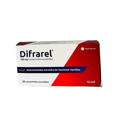 8180224 Difrarel 100 mg 20 Comprimidos Revestidos - Image 1
